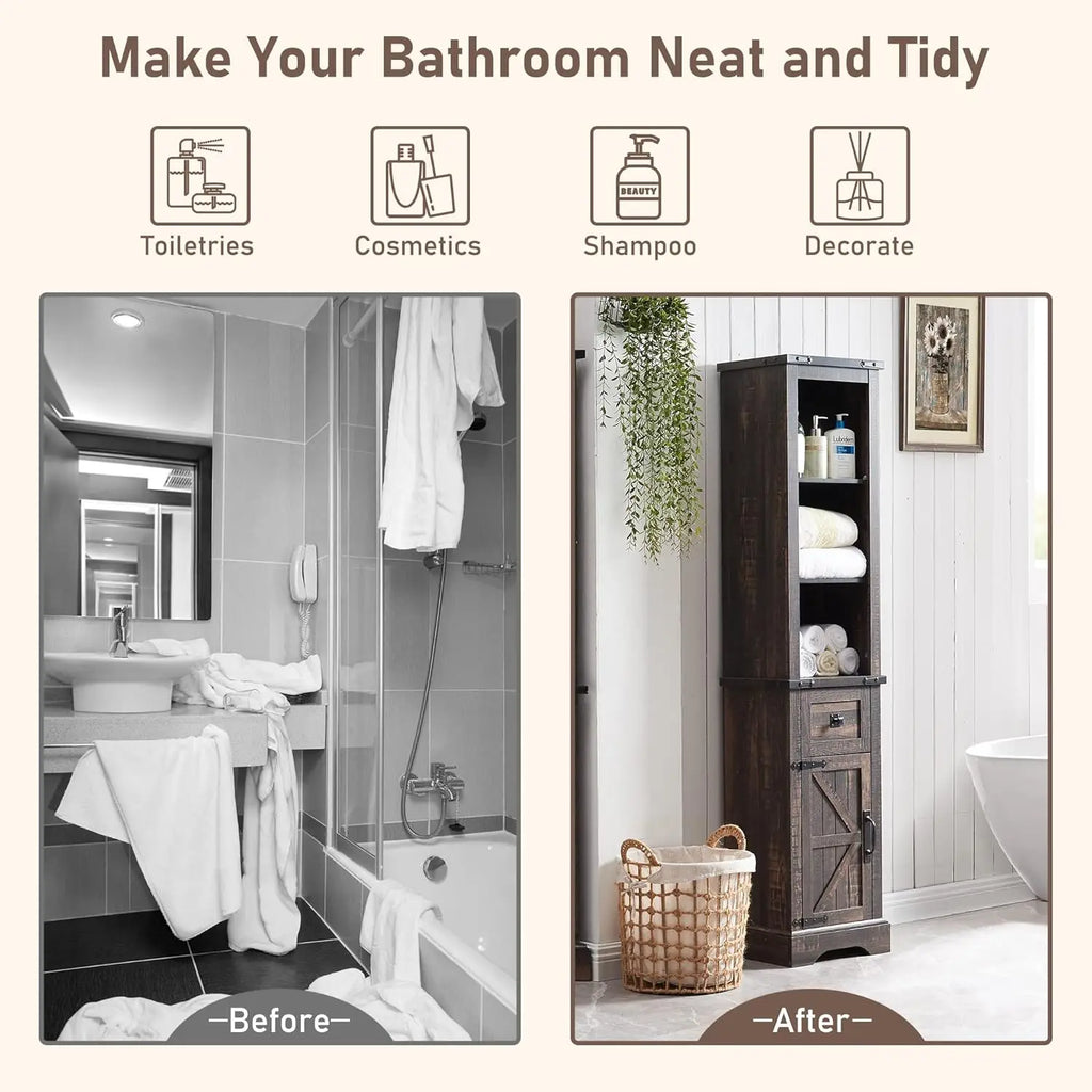 , Farmhouse Storage Cabinet