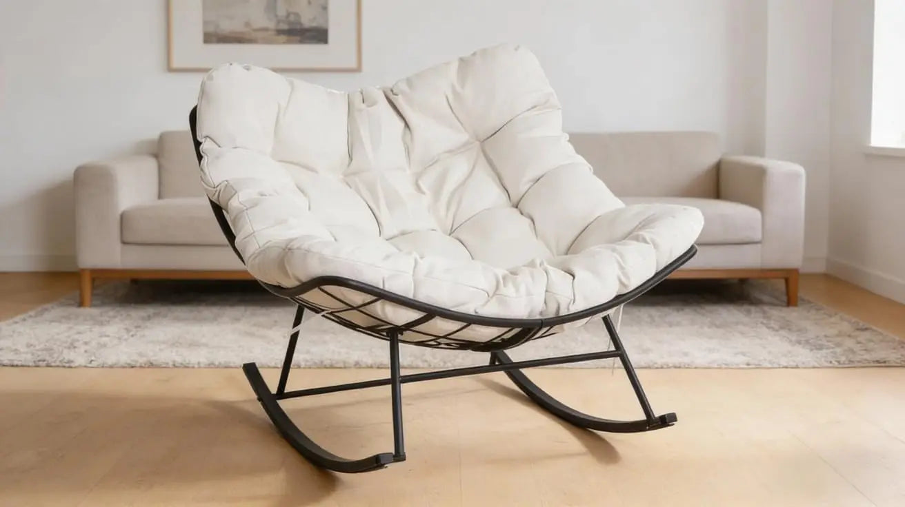 Charming Rocking Chair With Footrest