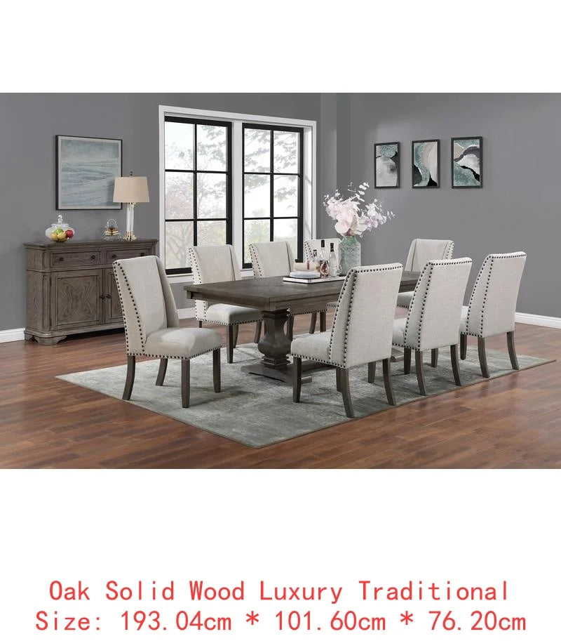 Traditional 9-Piece Dining Set