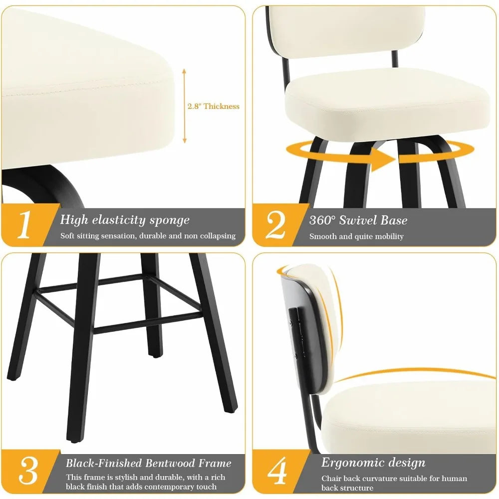 Swivel Counter Height Bar Stools