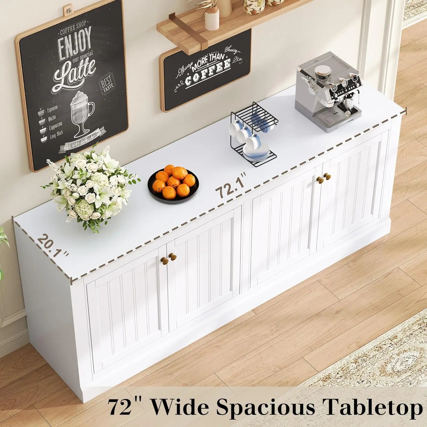 Farmhouse Sideboard Buffet Cabinet