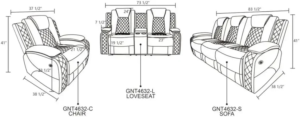 Power Living Room Furniture Sets