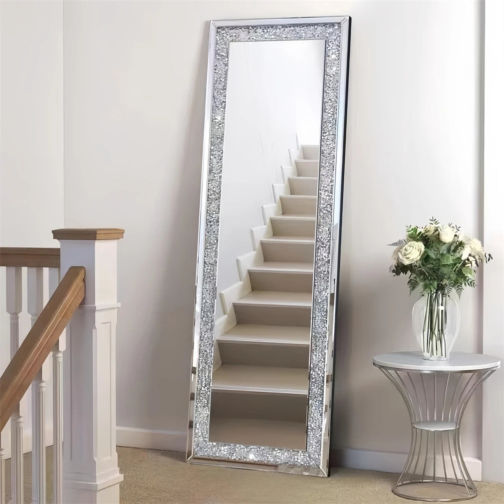 Crushed Crystal Full Length Mirror