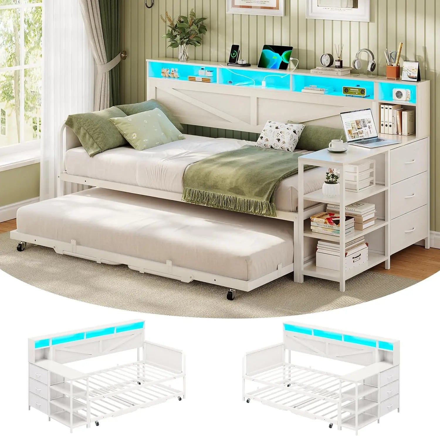 Farmhouse Wooden Day Bed Twin