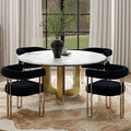 Set of 4 Modern Barrel Dining Chairs
