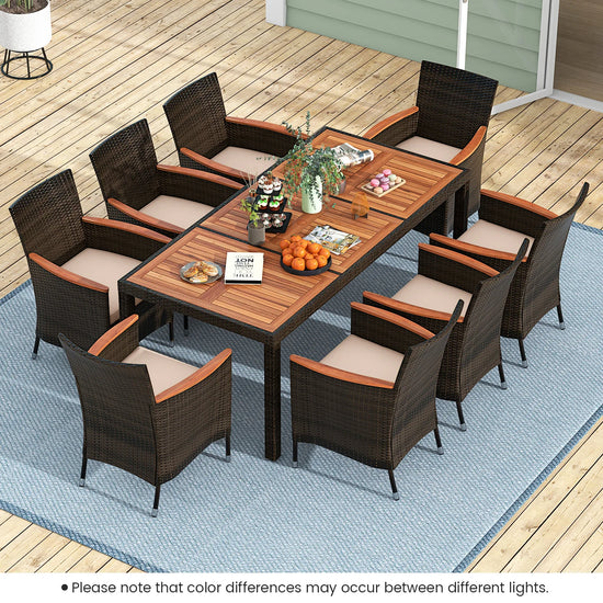 Lovely Patio Wicker Dining Set