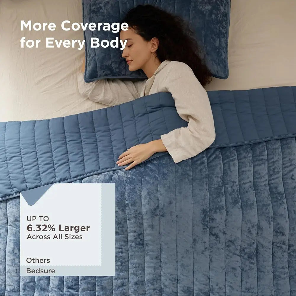 Velvet Quilt King Size Set