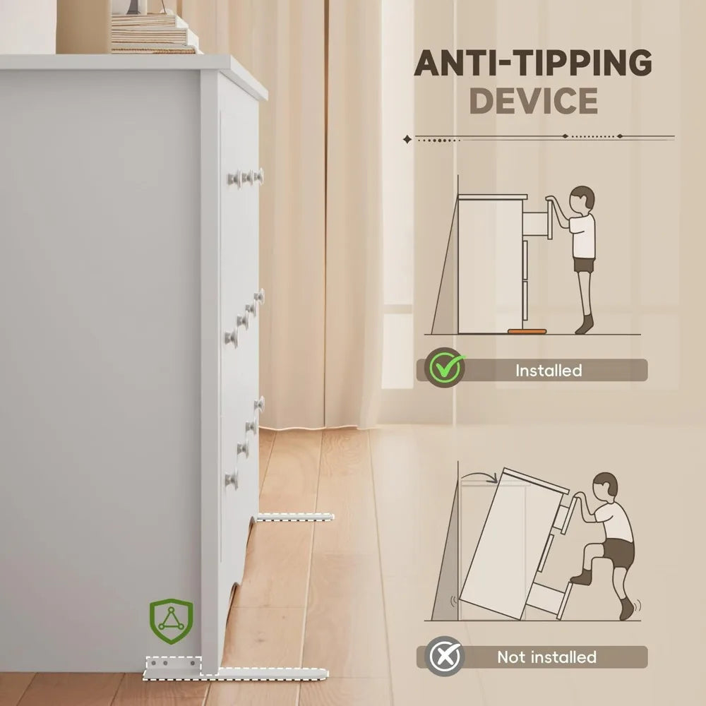 Dresser With 7  Drawers