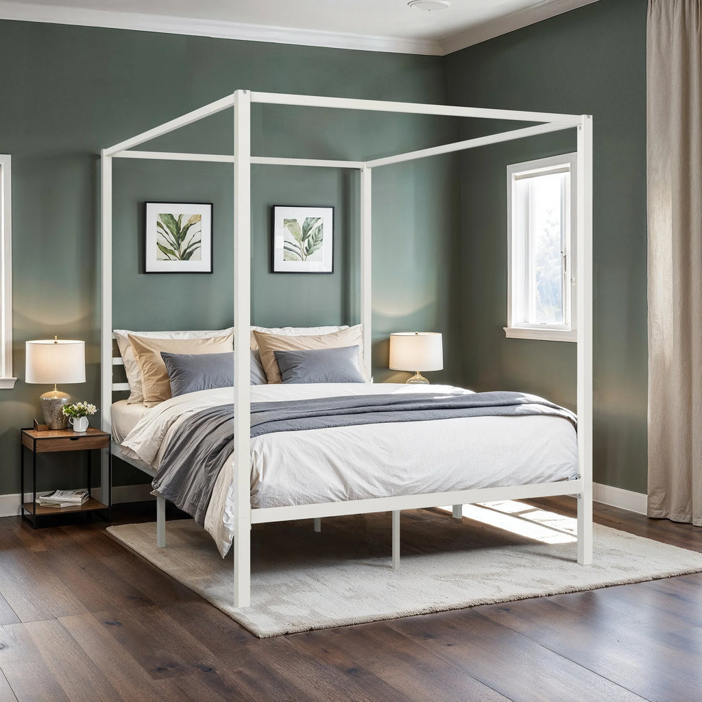 HOOMIC Canopy Bed Frame